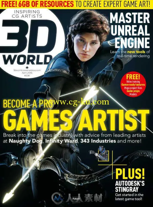 3D世界艺术杂志2016年4月刊 3D World April 2016的图片1