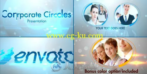 企业公司宣传推广广告动画AE模板 Videohive Stylish Corporate Circles Presentati...的图片2