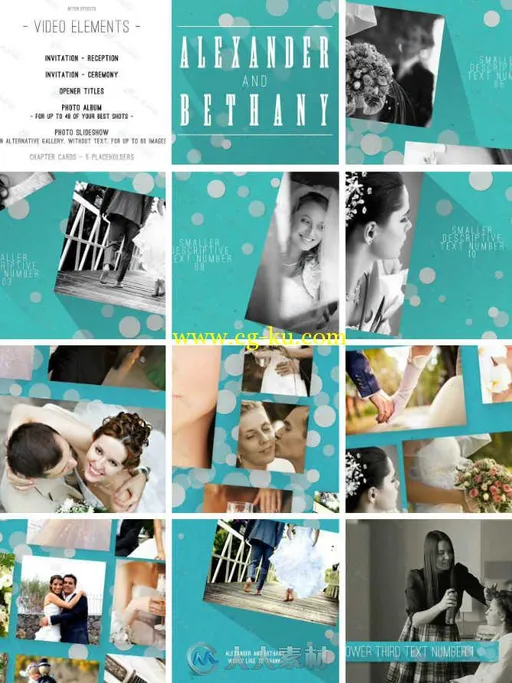 完美现代婚礼包装动画AE模板 Videohive Complete Modern Wedding Pack 6928975的图片1