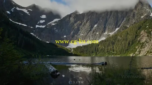 城市加山水风景延时摄影高清实拍素材的图片1