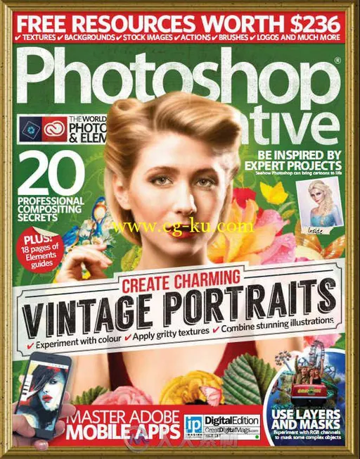 Photoshop创意杂志2016年第137期 PHOTOSHOP CREATIVE ISSUE 137 2016的图片2