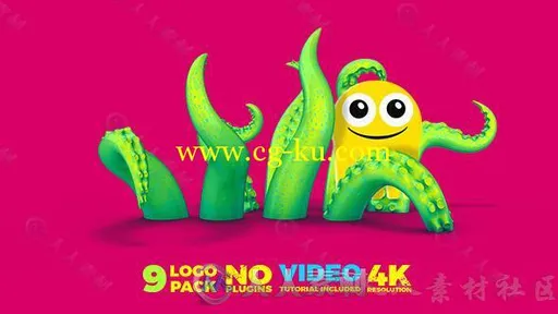 9组超酷创意Logo演绎动画AE模板 Videohive 9 Logo Pack 12703718的图片2