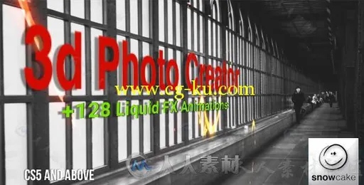 超赞2D照片3D动画艺术特效AE模板 Videohive 3d Photo Creator With Liquid FX Anim...的图片2