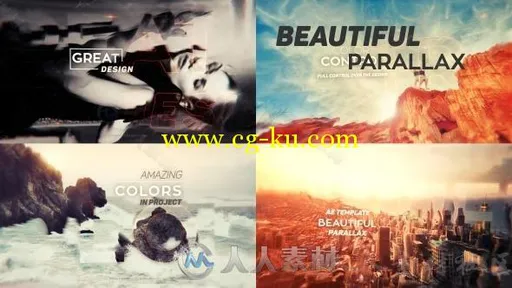 唯美视差混合展示动画AE模板 Videohive Beautiful Parallax 14506085的图片2