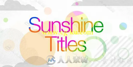 夏日阳光多彩标题动画AE模板 Videohive Sunshine Titles 12815285的图片2