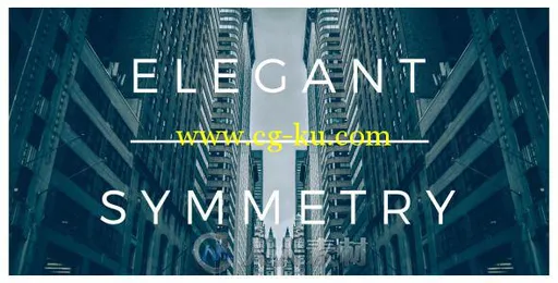 优雅镜面对称展示动画AE模板 Videohive Elegant Symmetry 12437890的图片2