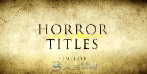 恐怖电影诡异氛围片头动画AE模板 Videohive Horror Movie Titles 7586081的图片2