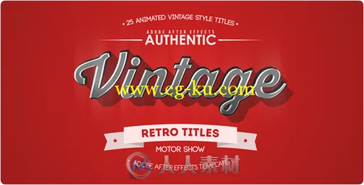 25组经典实用标题动画AE模板合辑 Videohive 25 Animated Vintage Titles 13800958的图片1