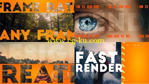 快节奏时尚包装动画AE模板 Videohive Faster Intro 14742457的图片2