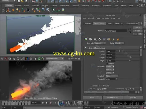FumeFX流体模拟引擎Maya插件V3.5.7版+Arnold与VRay着色器的图片3