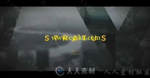 深色系设计板式包装动画AE模板 Rocketstock Stratus Hip Title Sequence的图片2