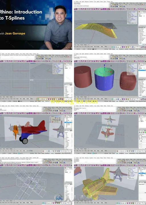 Rhino中T-Splines曲面造型设计训练视频教程 Rhino Introduction to T-Splines的图片1