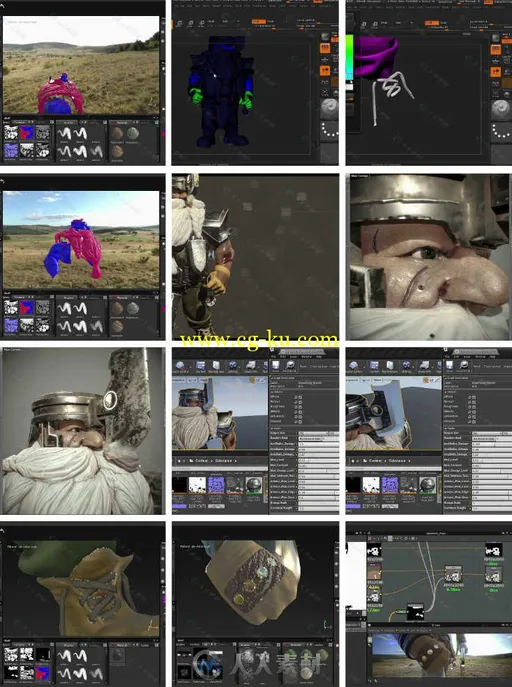 Substance Painter与Designer游戏角色纹理制作视频教程 Pluralsight Texturing a G...的图片1