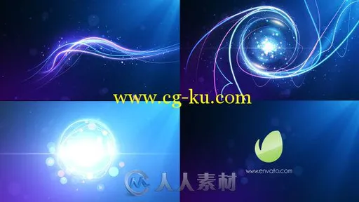 旋转炫光Logo演绎动画AE模板 Videohive Glowline Logo Reveal 14633284的图片2