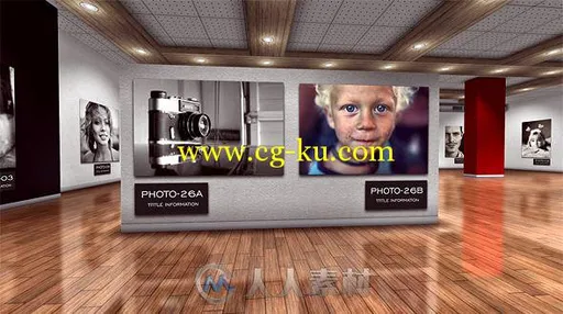 3D画廊美术馆相册动画AE模板 Videohive Photo Art Gallery 3D 8892910的图片2