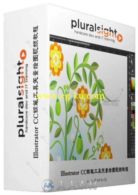 Illustrator CC钢笔工具矢量绘图视频教程 Pluralsight Illustrator CC Pen Tool的图片2