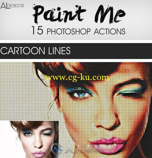 绘画图像处理特效PS动作GraphicRiver - Paint Me Photoshop Actions 11647619的图片1