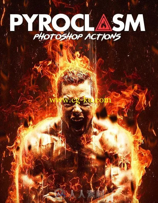 烈火人物图像处理特效PS动作GraphicRiver - Pyroclasm Photoshop Actions 13866964的图片1