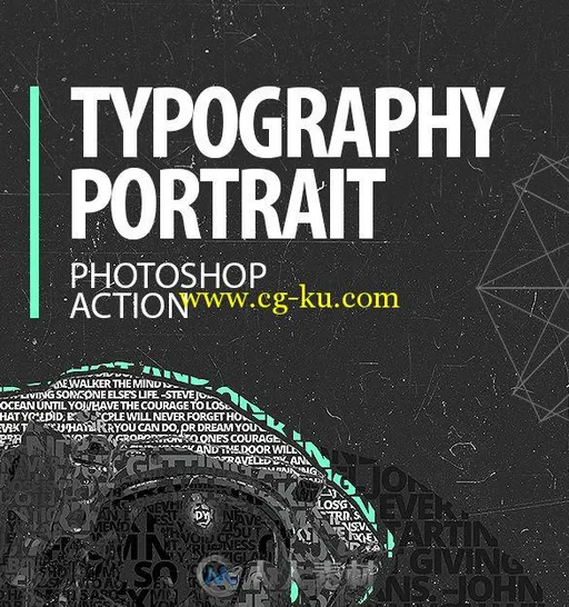 文字印刷图像特效PS动作graphicriver-15007486-typography-portrait-photoshop-action的图片1