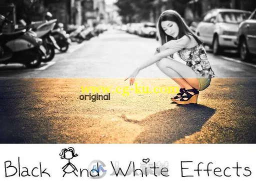 黑白图像处理特效PS动作GraphicRiver - Black And White Effects 11417017的图片1