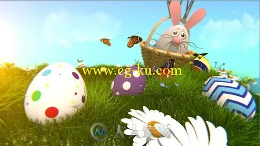 复活节彩蛋卡通动画AE模板 Videohive Easter Egg 15186716的图片1