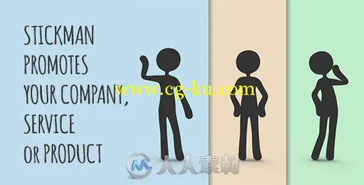 卡通火柴人推广动画AE模板 Videohive Stickman Promotion 6762331的图片1