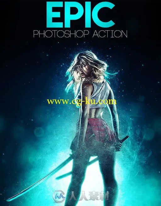 史诗人物艺术特效PS动作graphicriver-13652866-epic-photoshop-action的图片1