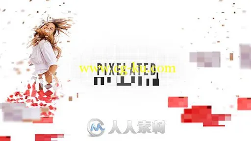 像素破碎展示动画AE模板 Videohive Pixelated 6762331的图片1