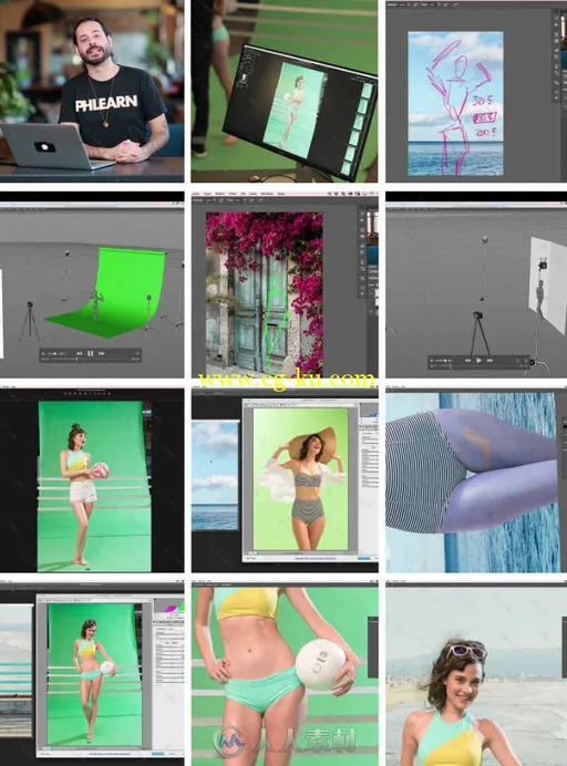 照片高级抠像合成技术训练视频教程 Phlearn Intro To Compositing Studio的图片1