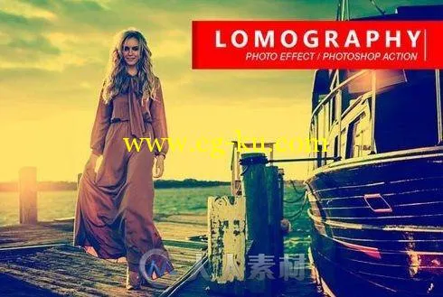 唯美人物图像处理PS动作Lomography-Action的图片1