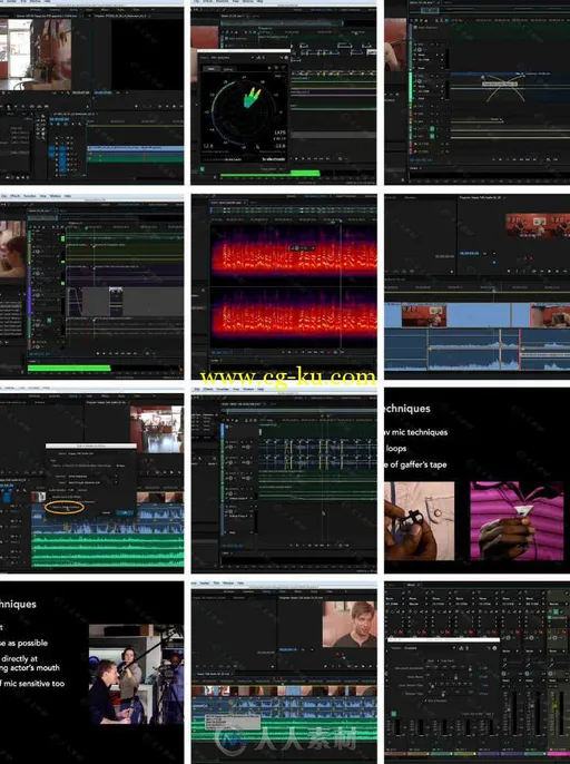 影视后期制作音频音效处理技术视频教程 Audio for Video Production and Post Soun...的图片1