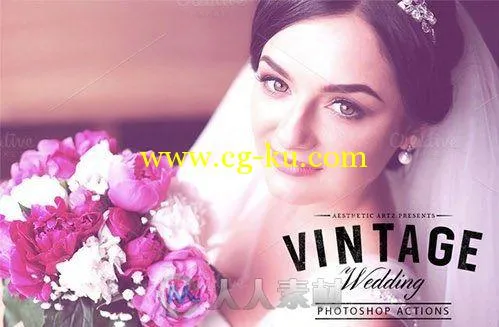 唯美复古婚礼图像处理PS动作327810-Aesthetic-Vintage-Wedding-PS-Actions的图片1