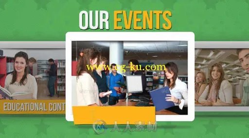 图书馆书店推荐会包装动画AE模板 Videohive Library or Bookstore Presentation 42...的图片1