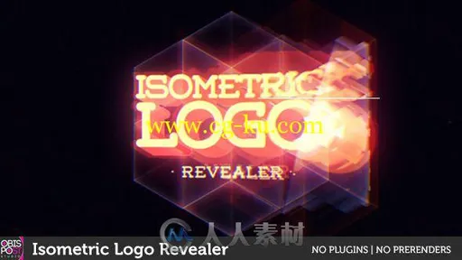 超炫魔方Logo演绎动画AE模板 Videohive Isometric Logo Revealer 11281691的图片1