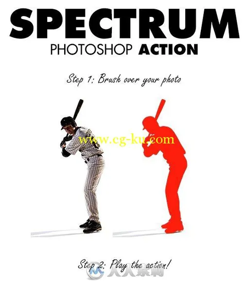 光谱效果人物图像处理PS动作GraphicRiver - Spectrum Photoshop Action 15083489的图片1