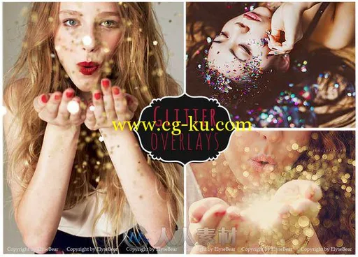 吹光粉效果图像处理PS动作50-Blowing-Glitter-Photoshop-Overlay的图片1