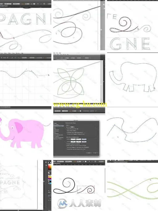 Illustrator曲线工具使用技巧视频教程 Pluralsight Illustrator CC Curvature Tool的图片1