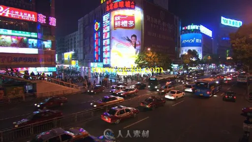 城市夜晚街道高清实拍视频素材的图片2