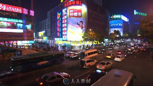 城市夜晚街道高清实拍视频素材的图片3