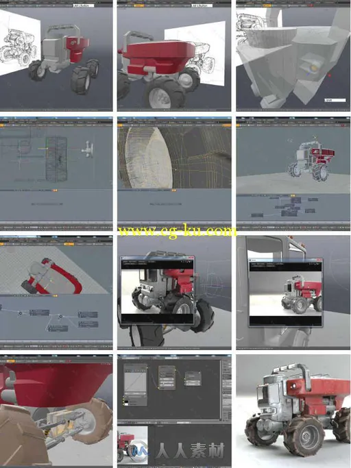 Modo卡车建模完整实例训练视频教程 Gumroad Modo Advanced Spider Truck by Vaugha...的图片1