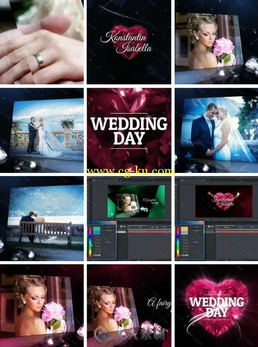 美丽优雅婚礼钻石包装动画AE模板 Videohive Luxury of Diamonds Elegant Slideshow...的图片1