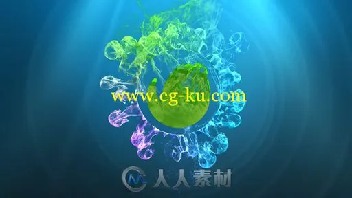 超级粒子烟雾旋转卷风Logo演绎动画AE模板 Videohive Beauty Particles World 15015267的图片2