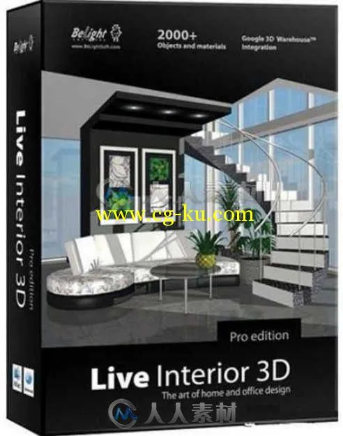 Belight Live Interior 3D Pro家居三维设计软件V2.9.8版 Belight Live Interior 3D...的图片1