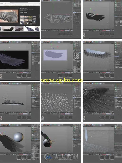 C4D羽毛系统高级技术训练视频教程 cmiVFX Cinema 4D Advanced Feather Systems的图片1