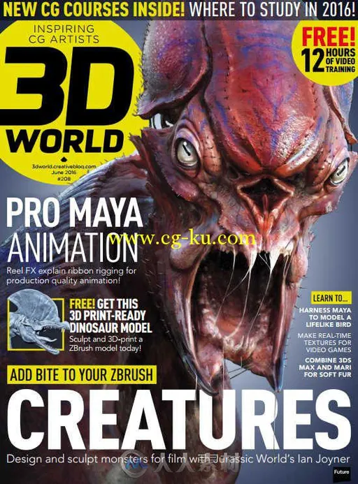 3D世界艺术杂志2016年6月刊 3D World June 2016的图片2