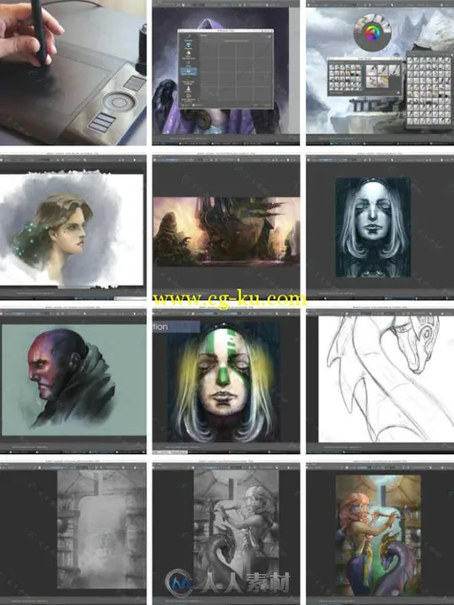 数字手绘艺术插画原画训练视频教程 MUSES Krita Training Vol 2的图片1
