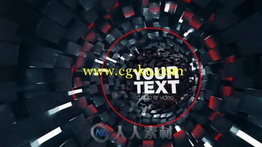 时空隧道Logo演绎动画AE模板 Videohive Tunnel Logo Opener 10421423的图片2