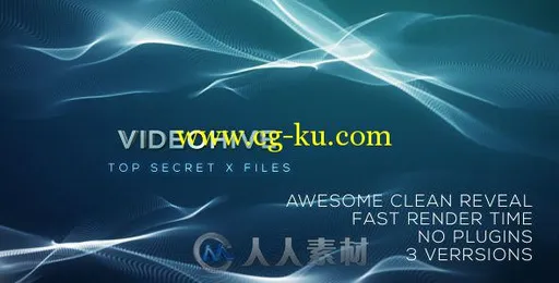 优雅丝绸粒子特效Logo演绎动画AE模板 Videohive Elegant Fast Logo Reveal 15092421的图片1