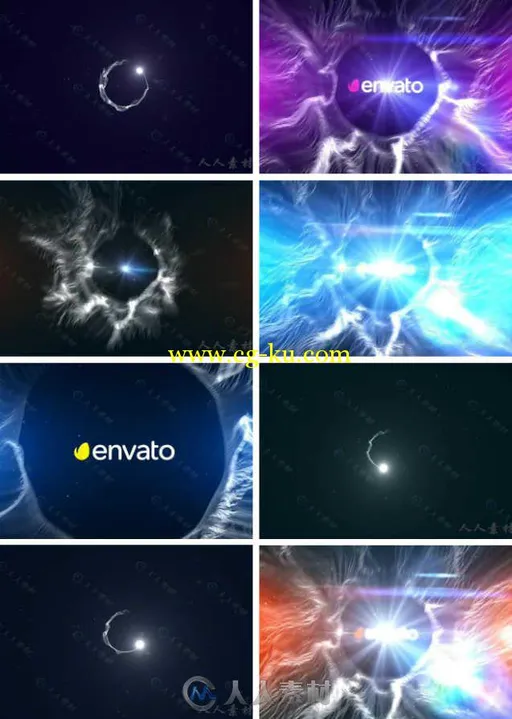 超炫多彩粒子空间Logo演绎动画AE模板 Videohive Particle Space Logo 11885079的图片1