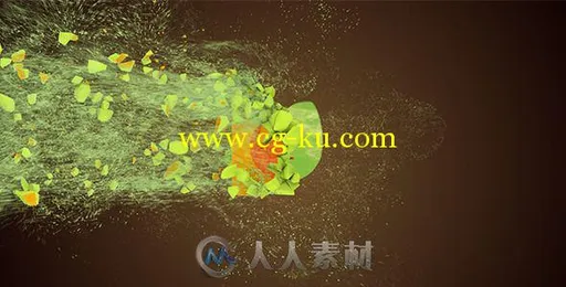 破碎粒子色彩控制Logo演绎动画AE模板 Videohive Motion Particles Logo 11094370的图片1